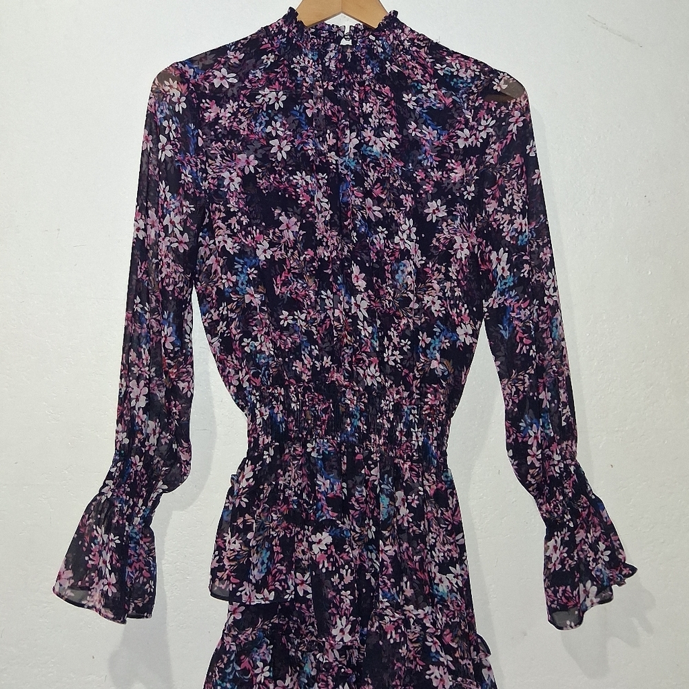 MISA Savanna Ditzy Asymmetrical Dress - Picture 7 of 14
